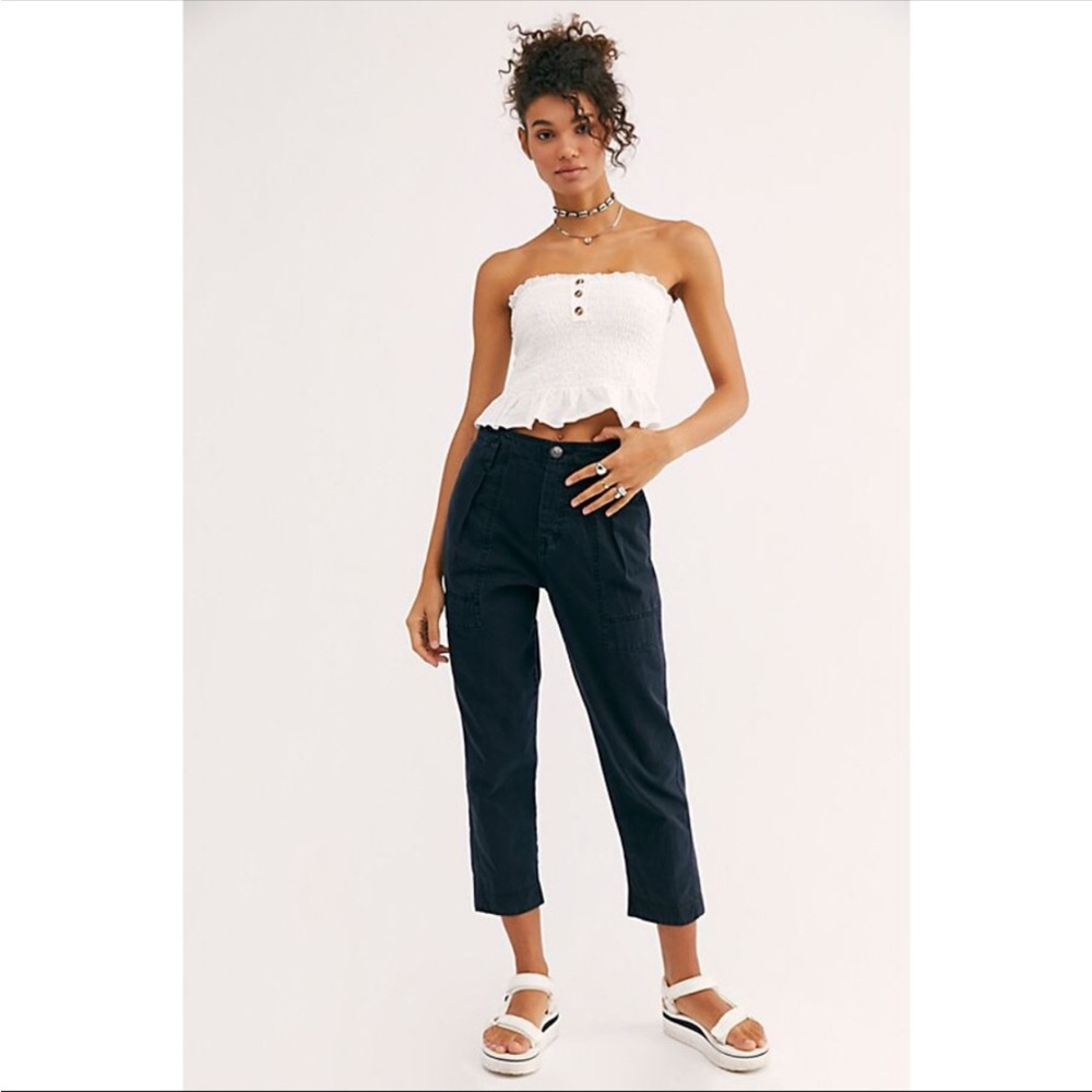 Free people Boyfriend chino pants dark Navy